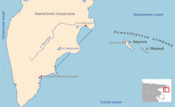 Командорские острова - самая Восточная часть Российской Федерации