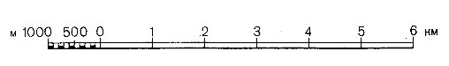 Обозначение линейного маштаба на картах